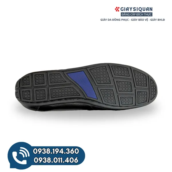 GIÀY MỌI NAM DA BÒ - M202 ĐEN