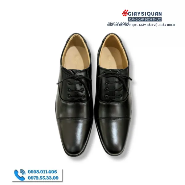 Giày Nam Da Thật Màu Đen, Kiểu Dây Buộc Công Ty 19/5