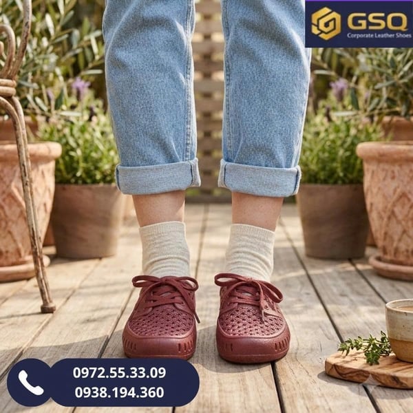 Giày Rọ Nhựa PVC Bít mũi Công Ty CP 26 – Thiết Kế Bít Mũi Bền Đẹp, Dễ Vệ Sinh