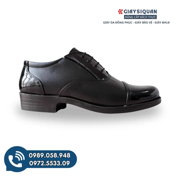Giày Da Nam Công Ty CP 32 Mã 32M-28C ” Kiểu Giày Sĩ Quan Cấp Tá Da Mũi Gót Bóng