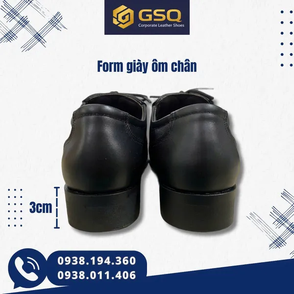 Giày Da Nam Đi Làm PN15 – Lịch Sự, Bền Đẹp, Dễ Phối Đồ Da Bò Thật, Lịch Lãm & Êm Chân