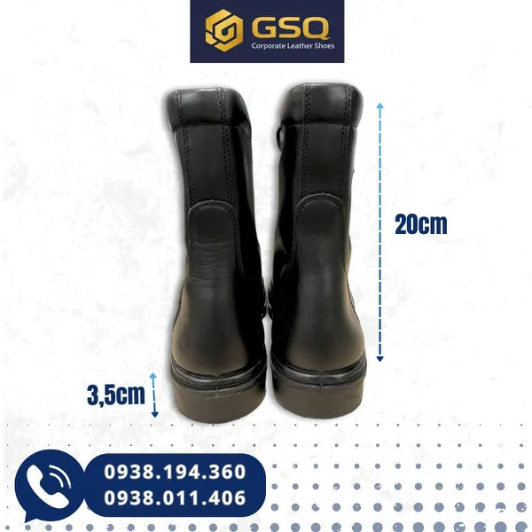 Giày Bốt Da Nam Cao Cổ ASECO 32 Mã 355H – Bền Bỉ, Chắc Chân, Phong Cách Sỹ Quan