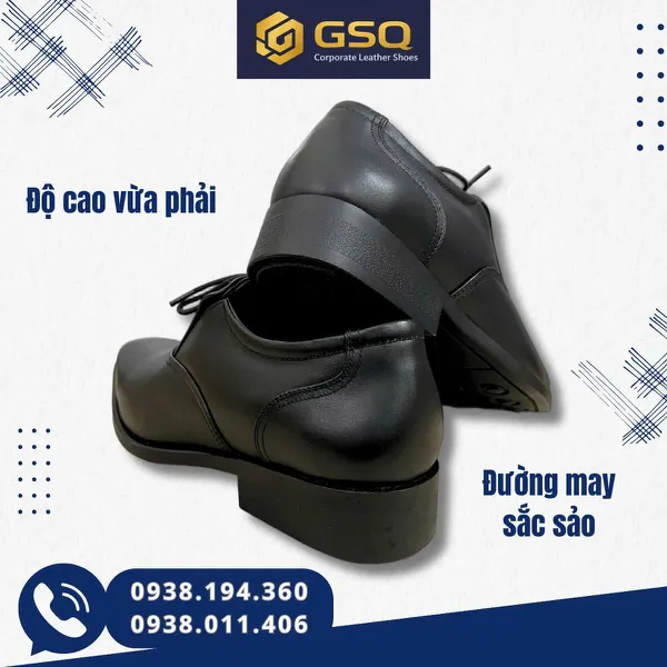 Giày Da Nam Đi Làm PN15 – Lịch Sự, Bền Đẹp, Dễ Phối Đồ Da Bò Thật, Lịch Lãm & Êm Chân