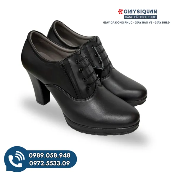 Giày Da Nữ 791 Cao Gót Công Ty 32