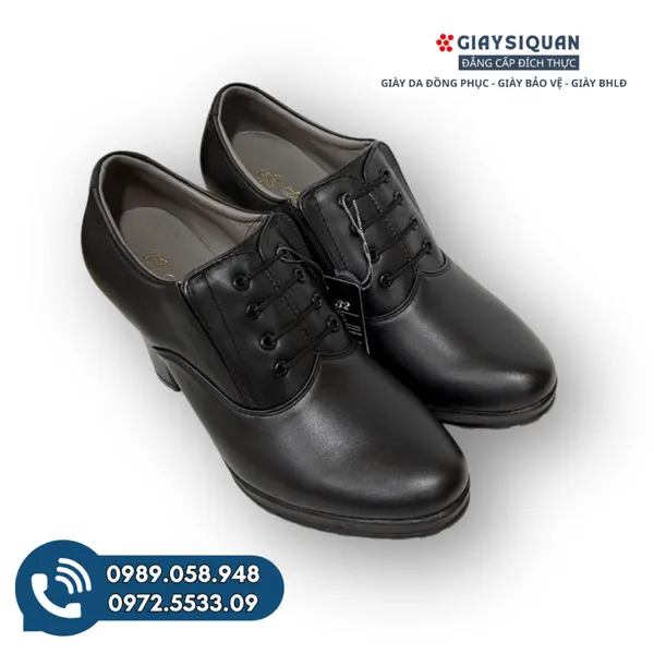 Giày Da Nữ 791 Cao Gót Công Ty 32