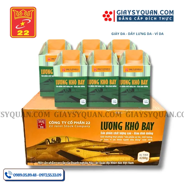1 THÙNG (6 HỘP) LƯƠNG KHÔ BAY LÙN 4,2KG GIÁ TRỊ DINH DƯỠNG CAO, TIỆN LỢI SỬ DỤNG