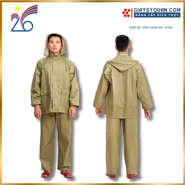 ÁO MƯA BỘ CHẤT LIỆU DÀY DẶN, BỀN BỈ, CHỐNG THẤM NƯỚC HIỆU QUẢ, BẢO VỆ BẠN KHỎI MƯA GIÓ