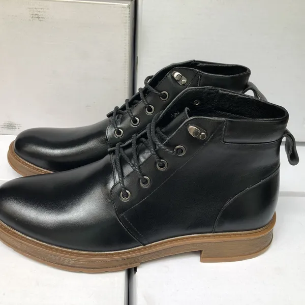 BOOTS NAM DA BÒ ĐẾ CAO SU 166