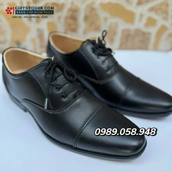 Giày Da Nam Mã 05AN Mẫu Giày CAX - ANTT ( Công An Xã - An Ninh Trật Tự)