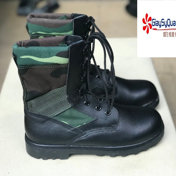 Giày Sĩ Quan Cao Cổ Rằn Ri