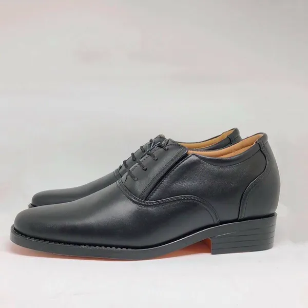 GIÀY TÂY LƯỜI TĂNG CHIỀU CAO GIÚP PHÁI MẠNH TĂNG 7CM MÃ 535A-CAO MÀU ĐEN, ĐẾ PU CHỐNG MÀI MÒN TỐT