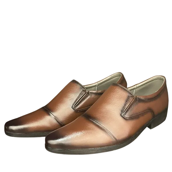 GIÀY TÂY NAM KHÔNG DÂY 365 - NÂU