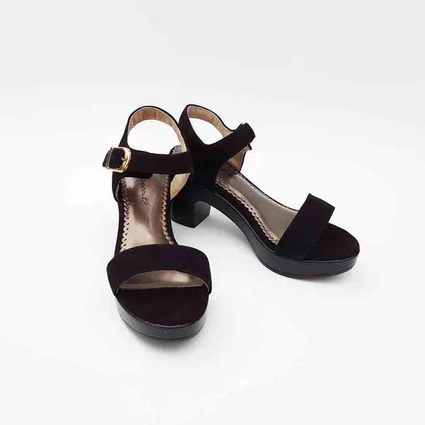Sandal nữ 1095A (đen nhung)