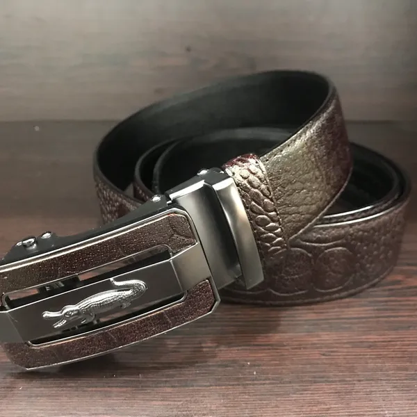 THẮT LƯNG DA BÒ VÂN CÁ SẤU