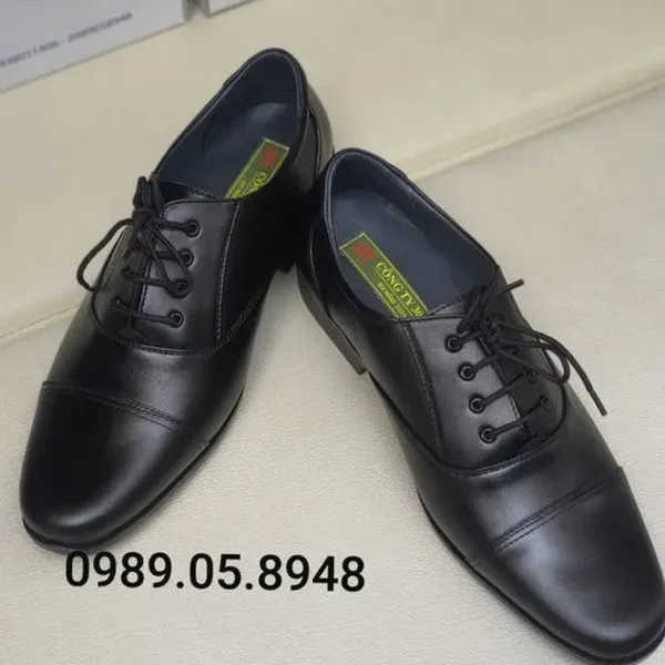 Giày Da bảo vệ vệ sĩ an ninh, giày da đồng phục nhân viên