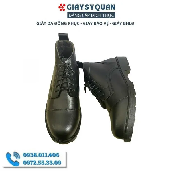 Giày Boot Nam Thấp Cổ Da Thật Đế Cao Su – Phong Cách Mạnh Mẽ, Bền Bỉ Theo Thời Gian
