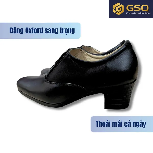 Giày Da Nữ Cao 5cm ASECO 32 Mã 607 – Thanh Lịch, Bền Đẹp, Chuẩn Phong Cách Công Sở