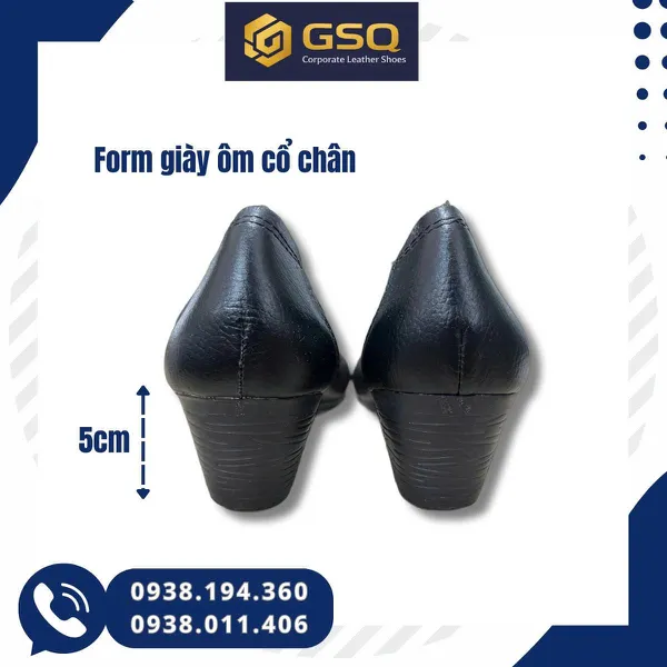 Giày Búp Bê Đồng Phục Nữ Cao 5cm Da Thật – Lựa Chọn Hoàn Hảo Cho Nhà Hàng, Khách Sạn