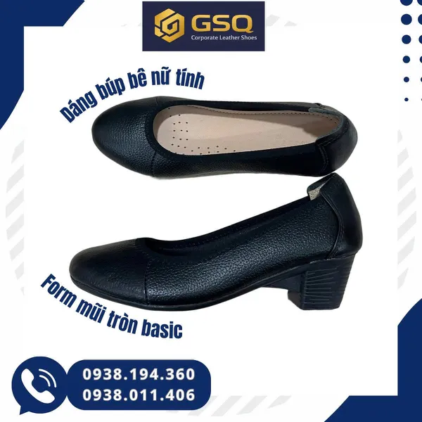 Giày Búp Bê Đồng Phục Nữ Cao 5cm Da Thật – Lựa Chọn Hoàn Hảo Cho Nhà Hàng, Khách Sạn