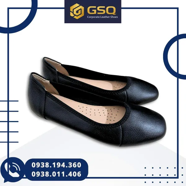 Giày Đồng Phục Nữ, Giày Búp Bê Đế Bệt Da Thật  – Êm Chân, Thanh Lịch, Giá Tốt