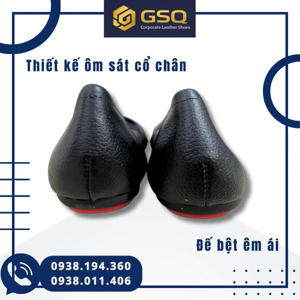 Giày Đồng Phục Nữ, Giày Búp Bê Đế Bệt Da Thật  – Êm Chân, Thanh Lịch, Giá Tốt