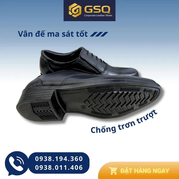 GIÀY DA NAM 406 – DA CHẤT LƯỢNG, ĐẾ CAO SU MAY ĐẾ – ÊM CHÂN, THIẾT KẾ CHẮC CHẮN
