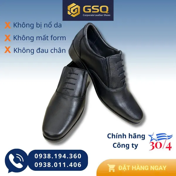 GIÀY DA NAM 406 – DA CHẤT LƯỢNG, ĐẾ CAO SU MAY ĐẾ – ÊM CHÂN, THIẾT KẾ CHẮC CHẮN