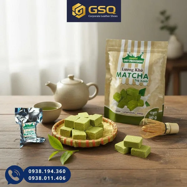 Lương Khô Matcha Trà Xanh 180g – Thơm Ngon Dễ Ăn, Bổ Sung Năng Lượng Hiệu Quả