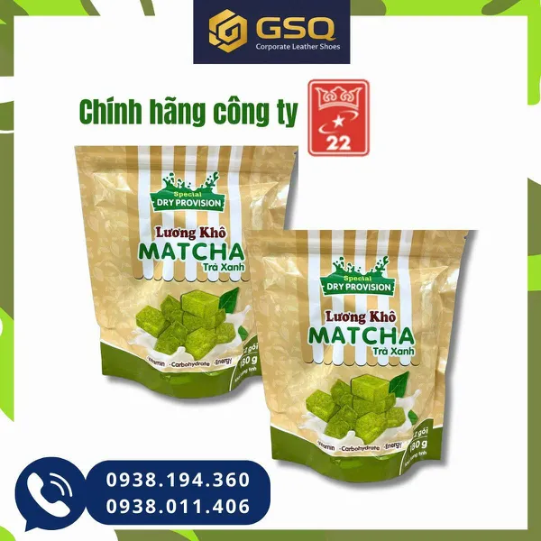 Lương Khô Matcha Trà Xanh 180g – Thơm Ngon Dễ Ăn, Bổ Sung Năng Lượng Hiệu Quả