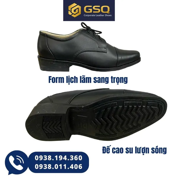 Giày Kiểu Úy Quân Đội ASECO 32 – Mã 05M – Giày Da Nam Công Sở Bền Chắc, Sang Trọng, Lịch Thiệp