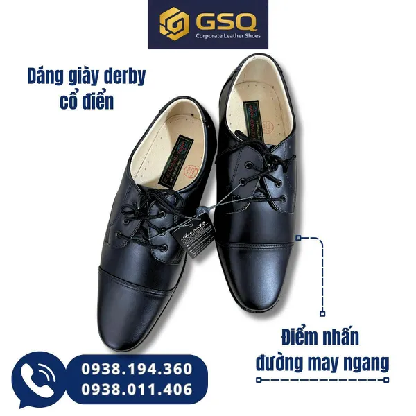 Giày Kiểu Úy Quân Đội ASECO 32 – Mã 05M – Giày Da Nam Công Sở Bền Chắc, Sang Trọng, Lịch Thiệp