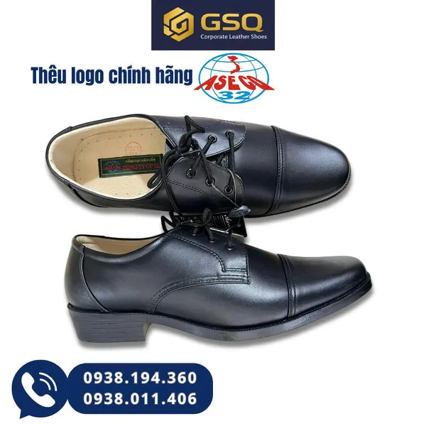 Giày Kiểu Úy Quân Đội ASECO 32 – Mã 05M – Giày Da Nam Công Sở Bền Chắc, Sang Trọng, Lịch Thiệp