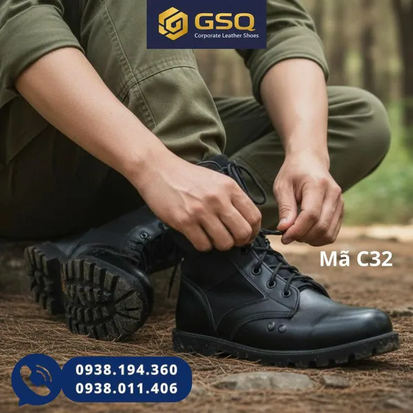 GIÀY DA NAM CAO CỔ ( KIỂU GIÀY GHỆT CSCĐ )