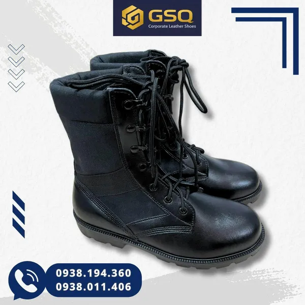 Giày Ghệt Nam Cao Cổ C32 Da Kết Hợp Bạt Bền Chắc