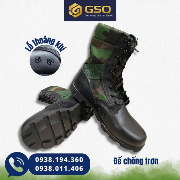 GIÀY BỐT DA CAO CỔ RẰN RI CHẤT LIỆU VẢI KẾT HỢP DA BÒ CAO CẤP 034