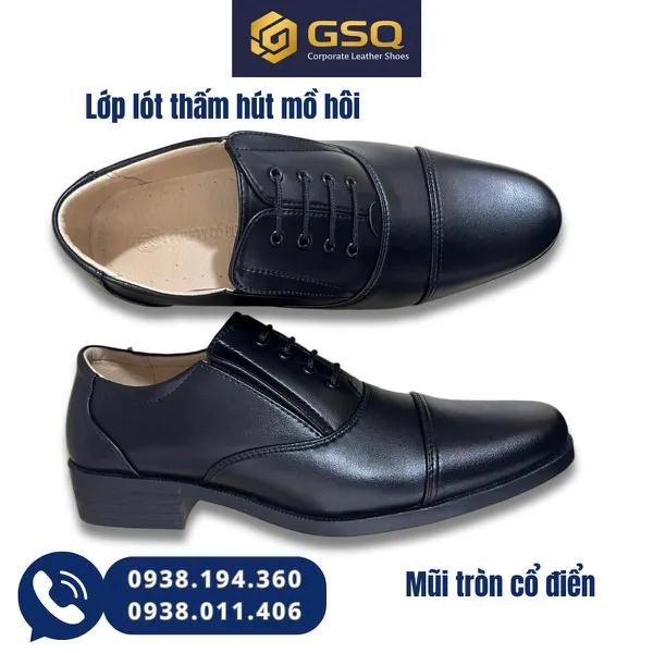 Giày Tây Nam Công Sở 610TV – Da Tổng Hợp Cao Cấp, Lịch Lãm, Dễ Mang Hằng Ngày