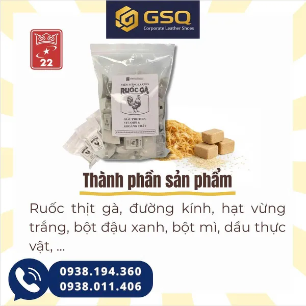 Viên Năng Lượng Ruốc Gà Giàu Protein, Vitamin & Khoáng Chất