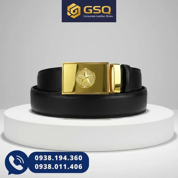 Dây Lưng, Dây Nịt Da Nam ASECO 32 (Kiểu Tá)  – Da Bò Thật, Khóa Tự Động Sang Trọng