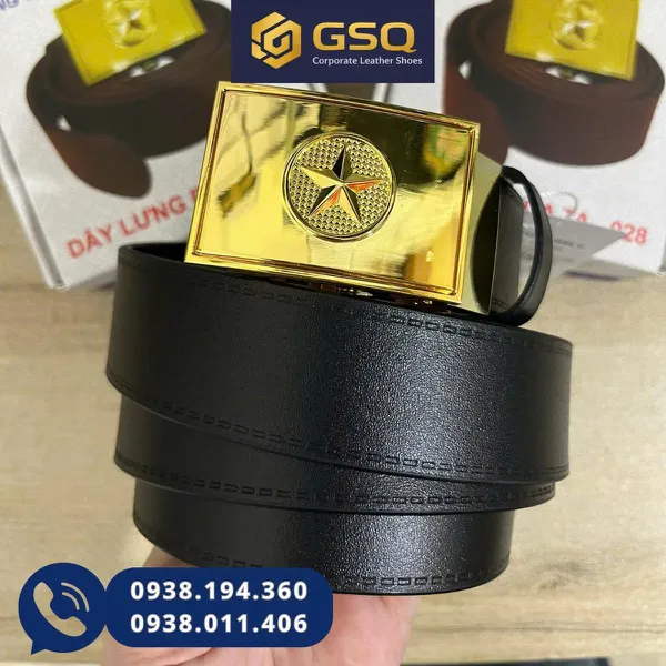 Dây Lưng, Dây Nịt Da Nam ASECO 32 (Kiểu Tá)  – Da Bò Thật, Khóa Tự Động Sang Trọng