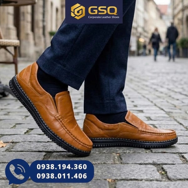 Giày Mọi Da Bò Nam M202