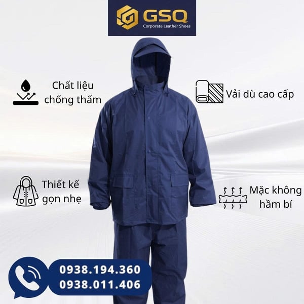 Bộ Áo Mưa Màu Tím Than Cao Cấp, Bền, Chống Mưa Siêu Tốt - Sản Phẩm Của Công Ty Cổ Phần 26