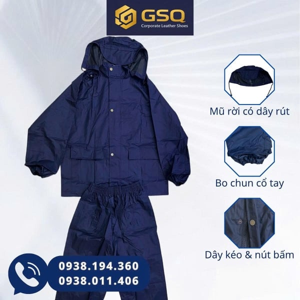 Bộ Áo Mưa Màu Tím Than Cao Cấp, Bền, Chống Mưa Siêu Tốt - Sản Phẩm Của Công Ty Cổ Phần 26