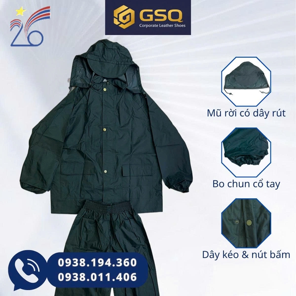 Bộ Áo Mưa Màu Xanh Olive Cao Cấp, Bền, Chống Mưa Siêu Tốt - Sản Phẩm Của Công Ty Cổ Phần 26