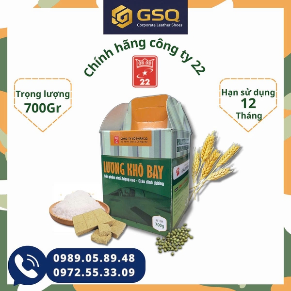 LƯƠNG KHÔ BAY HỘP 700G, THƠM NGON, TIỆN LỢI