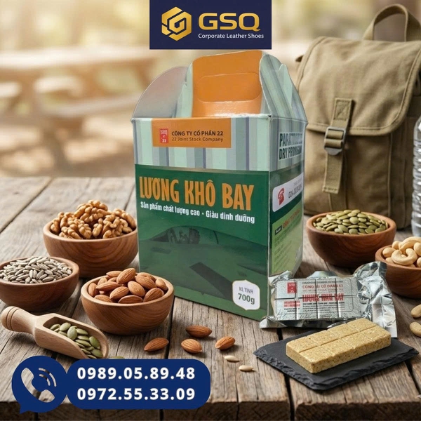 LƯƠNG KHÔ BAY HỘP 700G, THƠM NGON, TIỆN LỢI