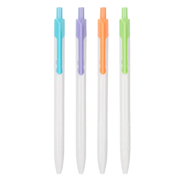 Bút Bi Deli Đầu Bấm ARROW 0.7mm Xanh EQ03236