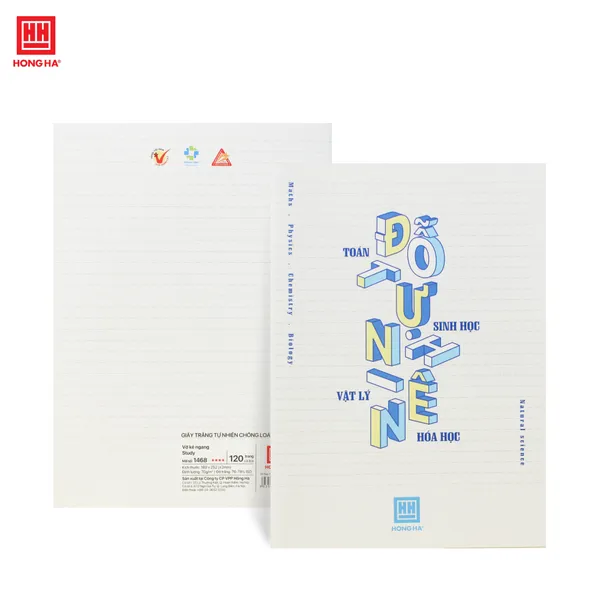 Vở gáy ghim 120 trang Study Đỗ Tự Nhiên (môn Toán, Lý, Hóa) - 1468