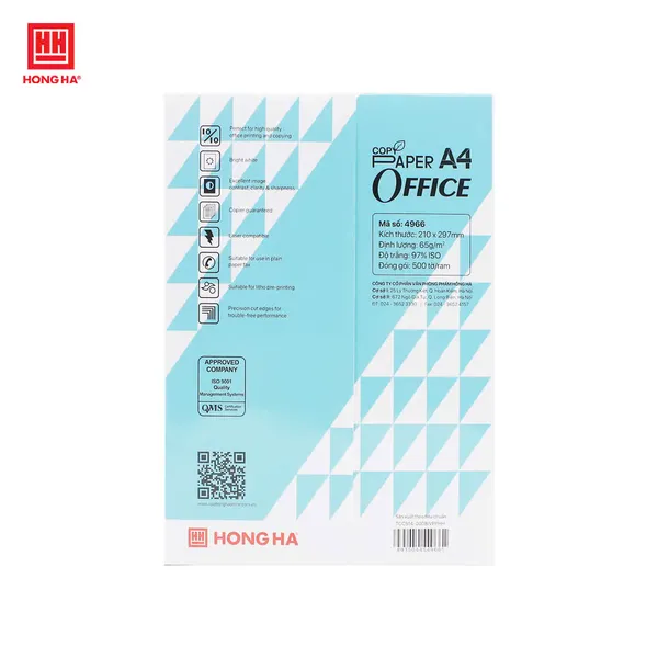 Giấy Copy Paper Hồng Hà A4 65gsm - 4966