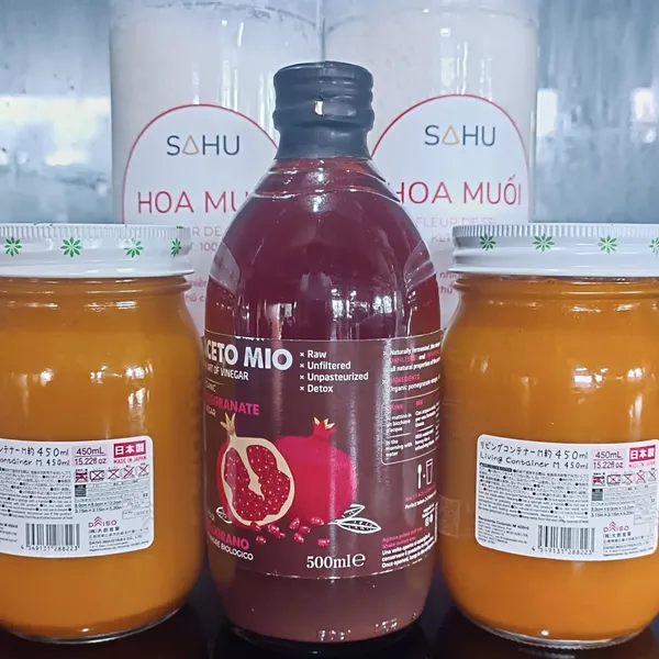 Giấm lựu hữu cơ pha mật ong