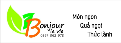 Các sản phẩm Món Ngon, Quả Ngọt, Thức Lành của nhà Bonjour La Vie bao gồm Dầu gấc nguyên chất; Thịt gấc lên men; Sữa ong chúa tươi; Sữa ong chúa tươi trộn mật ong phấn hoa; Hạt macca sấy và hạt macca tươi; Hạt điều sấy nhẹ; Giấm lựu hữu cơ; Giấm táo hữu cơ; Tinh dầu oải hương; Tinh dầu hoa phong lữ; Nước hoa mùa Xuân; Nước hoa mùa Hạ; Nước hoa mùa Thu; Nước hoa mùa Đông; Cacao không tách béo; Cacao 22-24% độ béo ... và những đồ ăn, thức uốn theo mùa vụ...